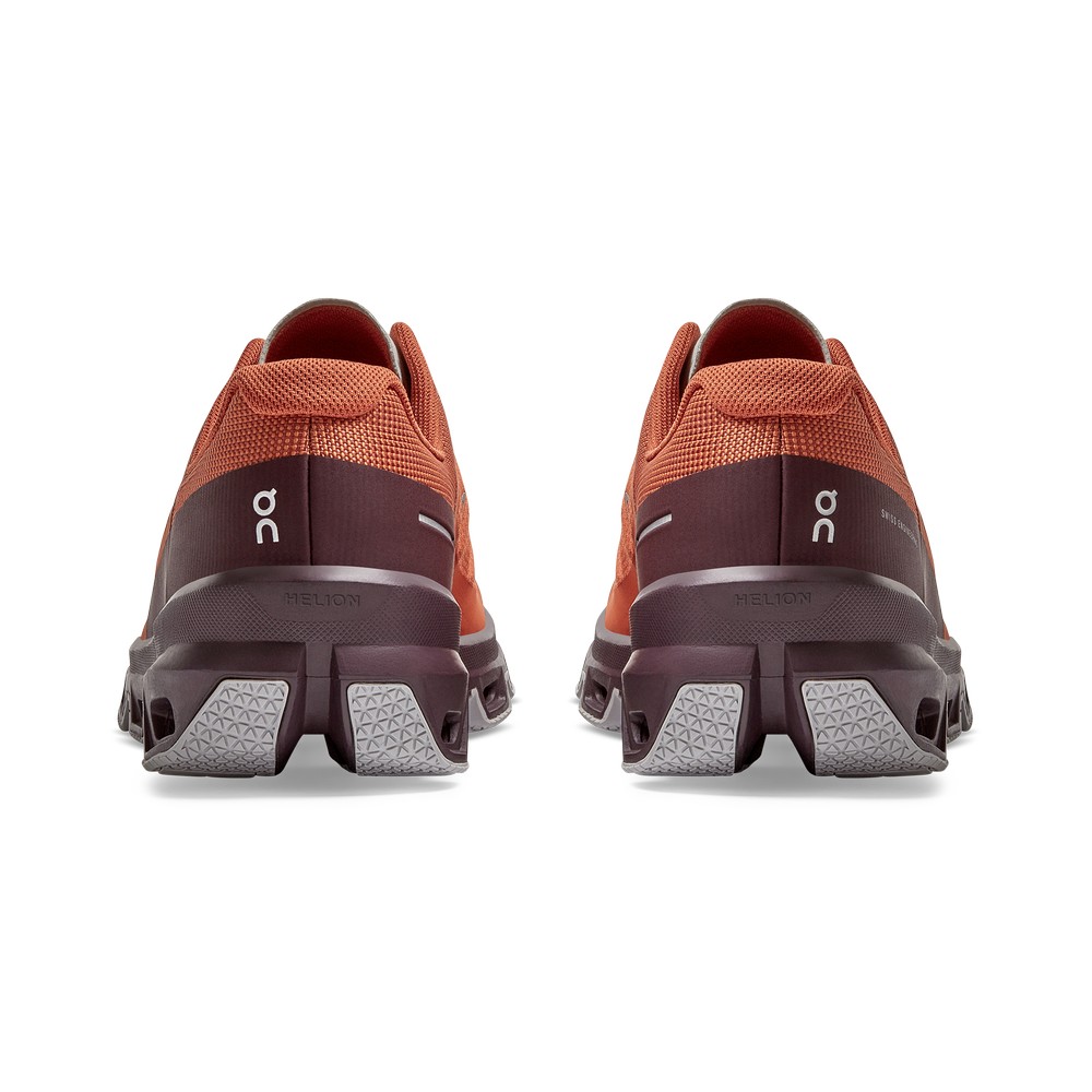 On |Men QC Cloudventure Trail Running Shoes Flare / Mulberry | IS11-S1DI