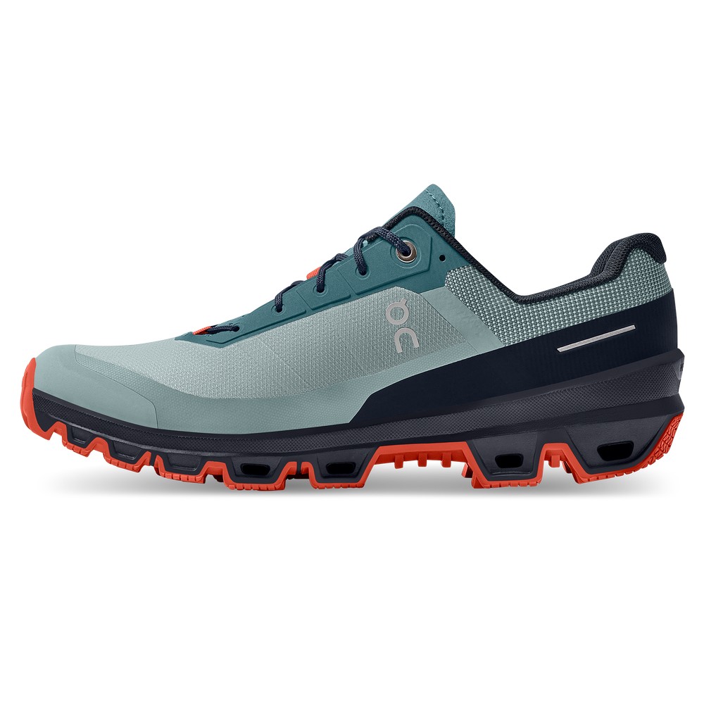 On |Men QC Cloudventure Trail Running Shoes Cobble / Ink | QS67-X1FF