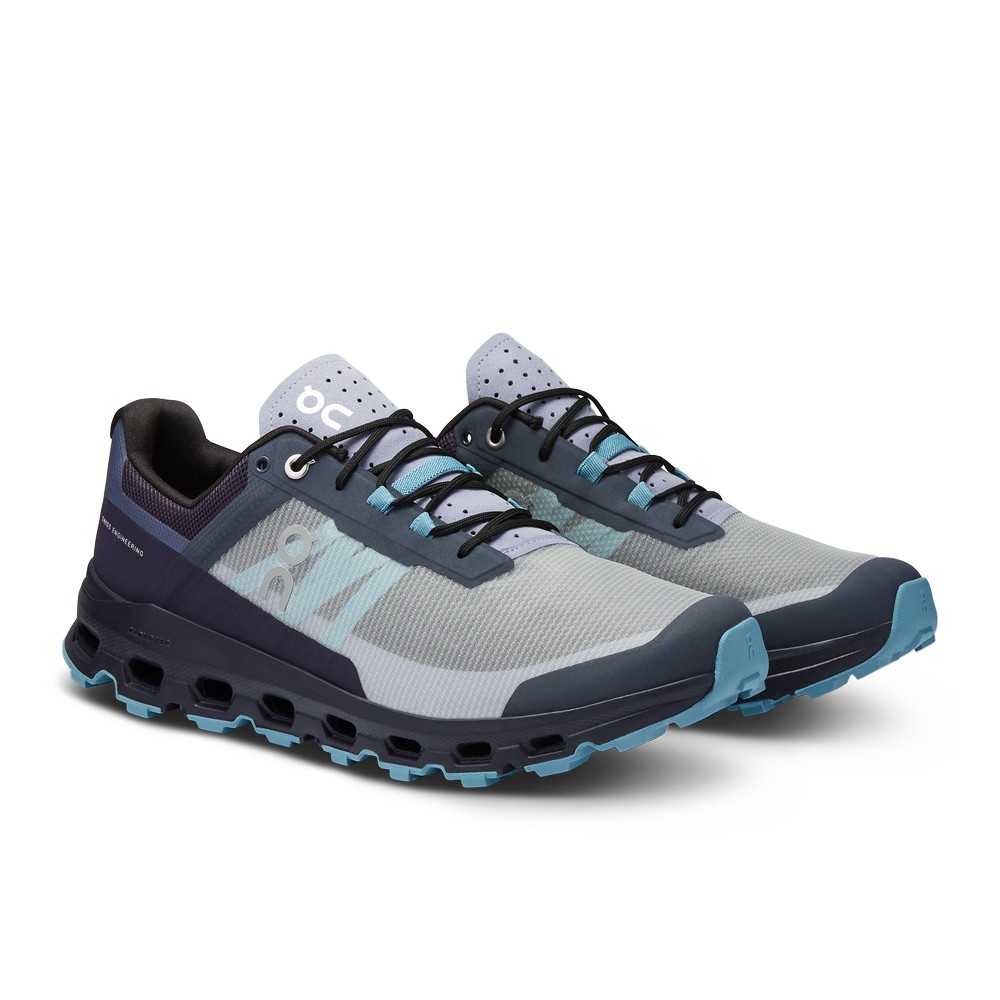 On |Men QC Cloudvista Trail Running Shoes Navy / Wash | OW69-F7AM