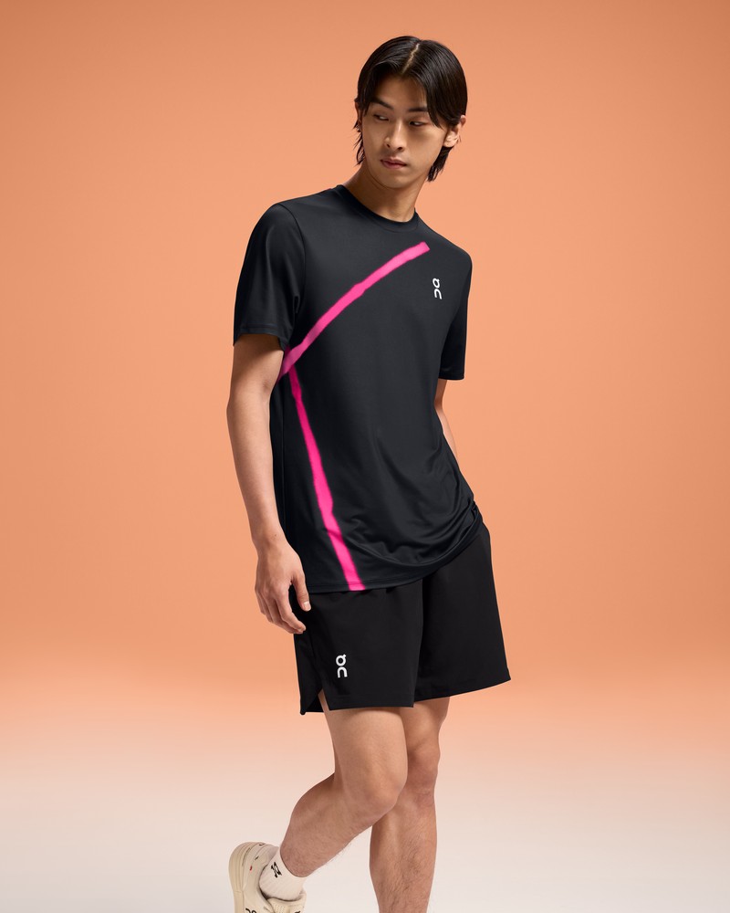 On |Men QC Court-T Tops and T-shirts Black | BN13-U4MH