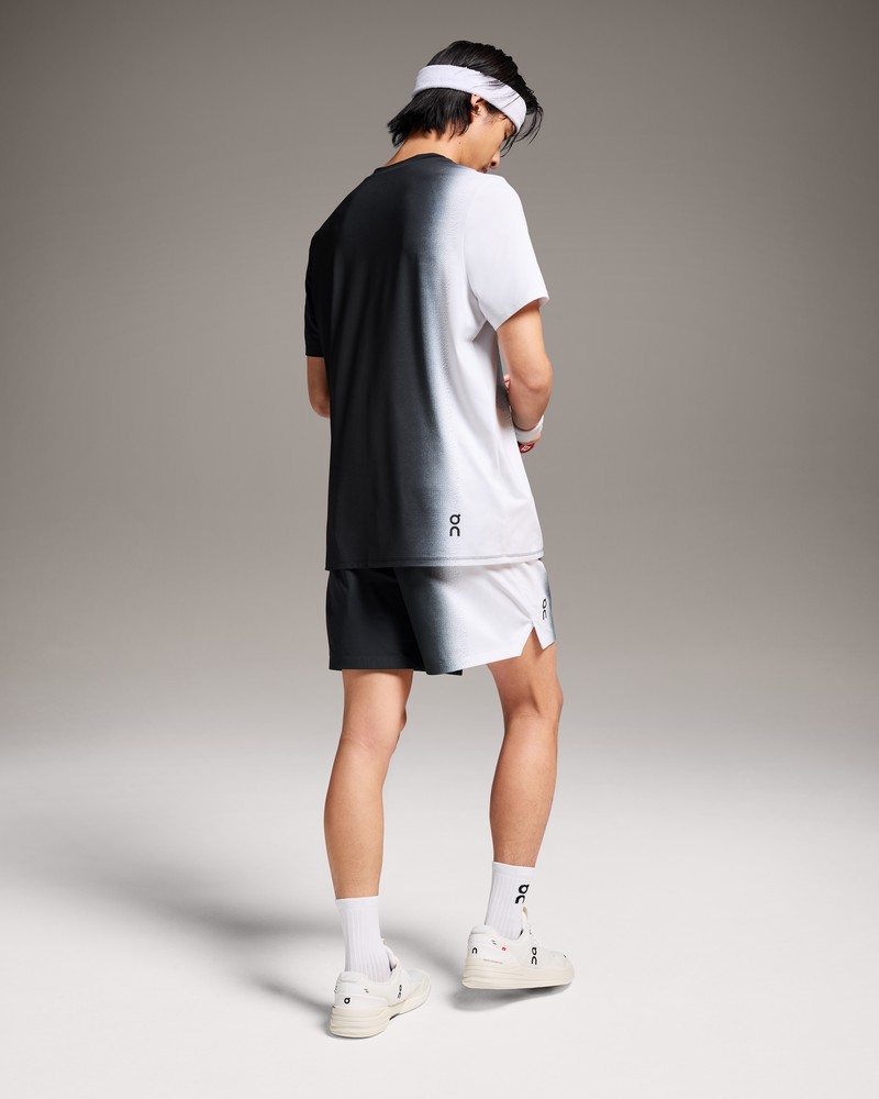 On |Men QC Court-T Tops and T-shirts Black / White | AG16-N6YZ