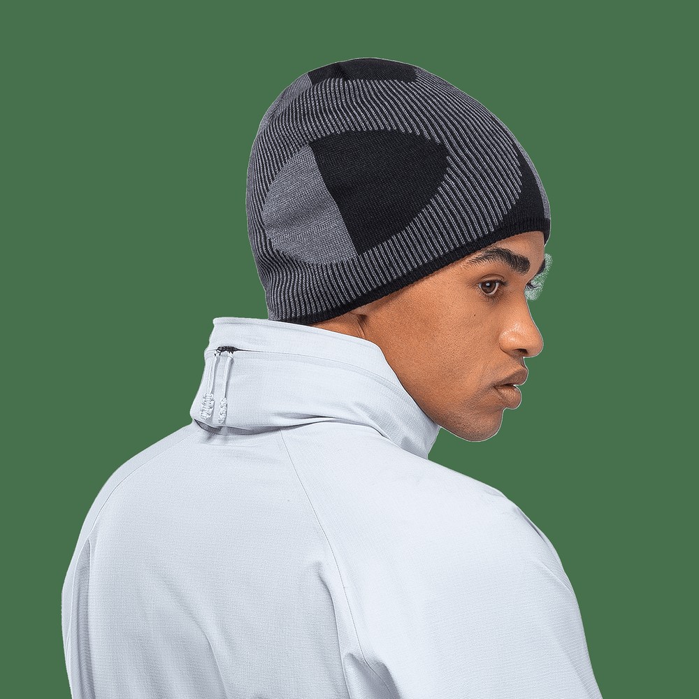 On |Men QC Explorer Merino Beanie Headwear Rock | Black | AI29-U6SI