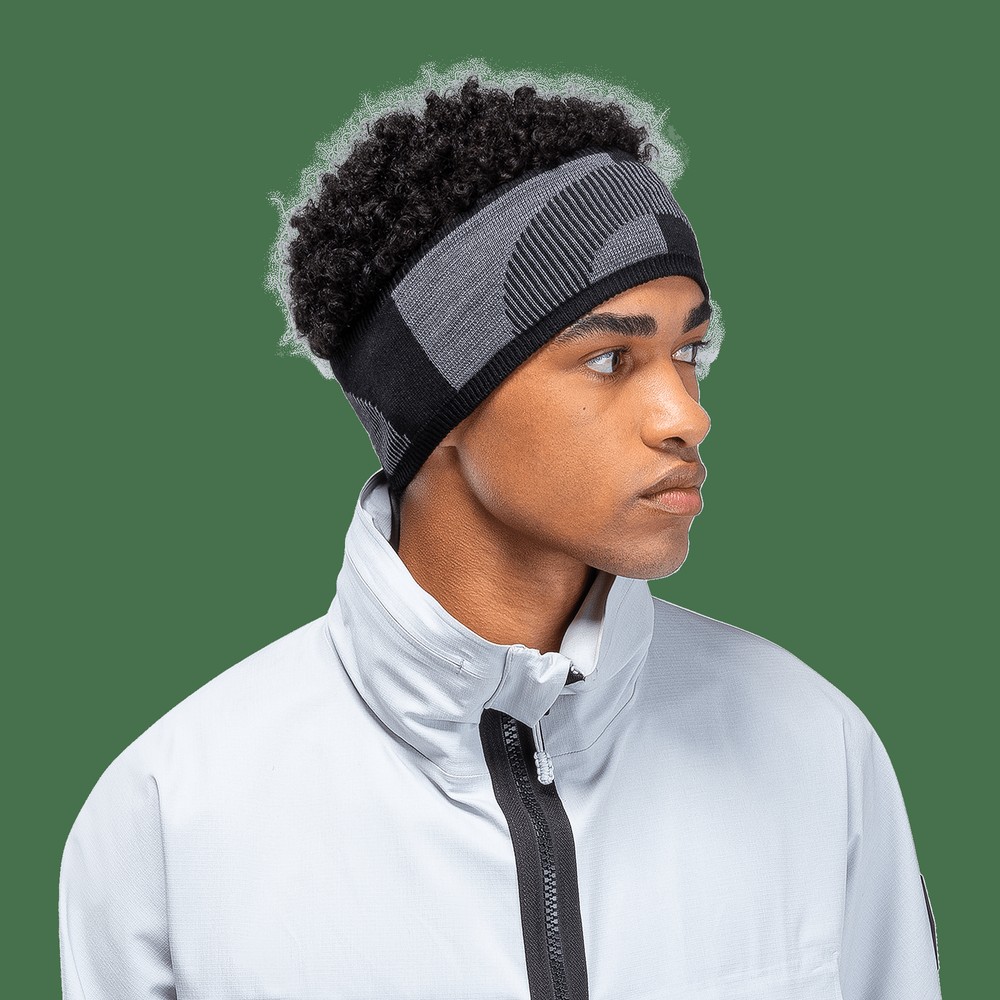 On |Men QC Explorer Merino Headband Headwear Rock | Black | MO94-V7AV