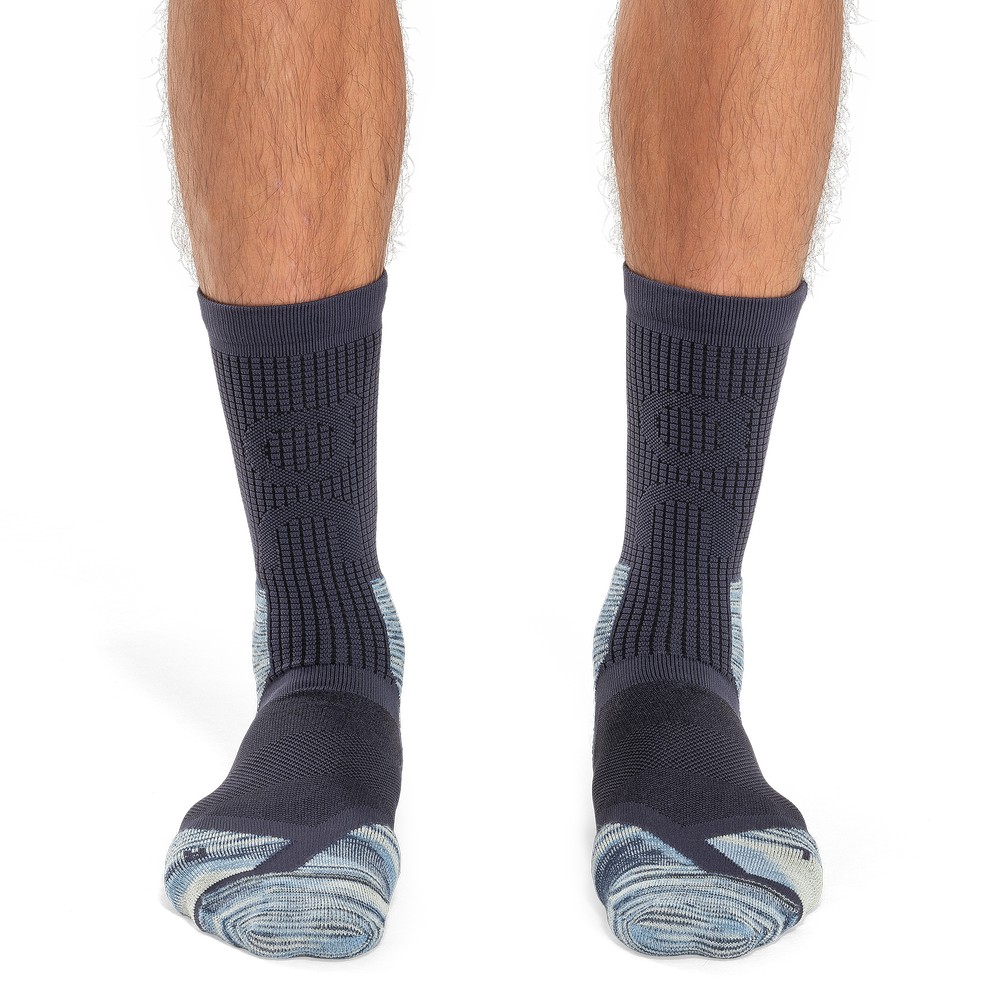 On |Men QC Explorer Merino Sock Socks Midnight | Cobalt | VK87-M0BQ