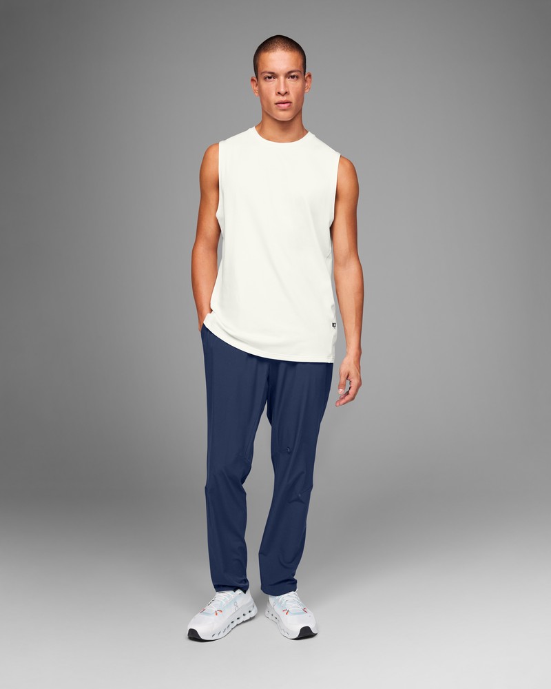 On |Men QC Focus Tank Tops and T-shirts White | KG47-A4OQ