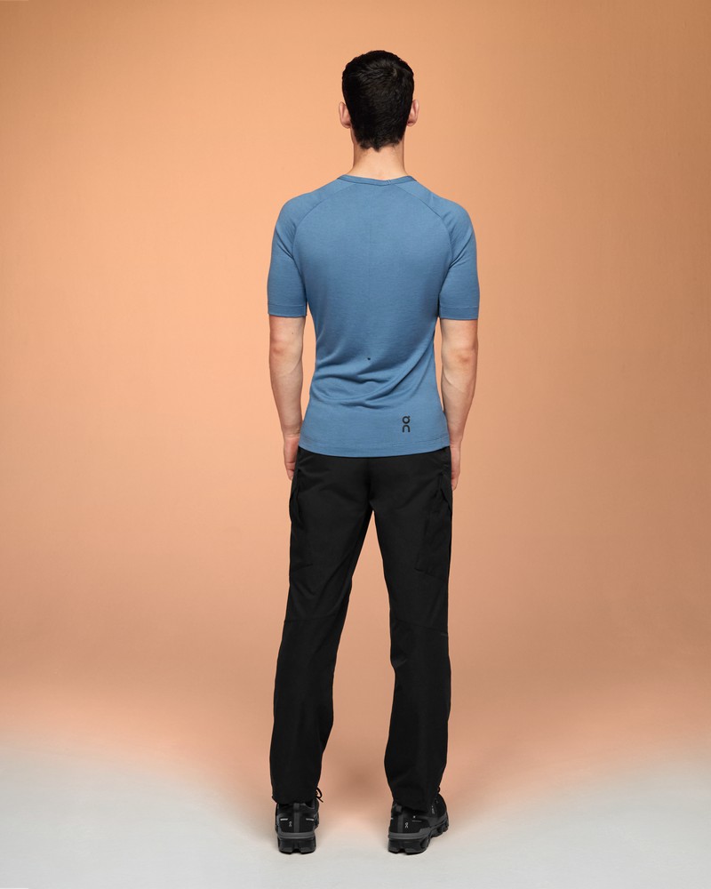 On |Men QC Merino-T Tops and T-shirts Stellar | EQ31-N0QP