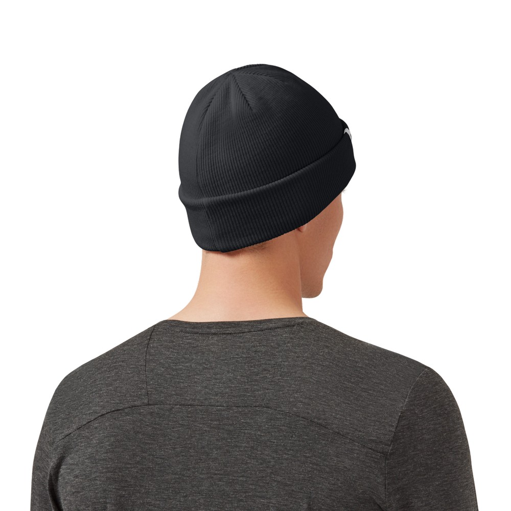 On |Men QC Merino Beanie Headwear Black | CY21-G5LG