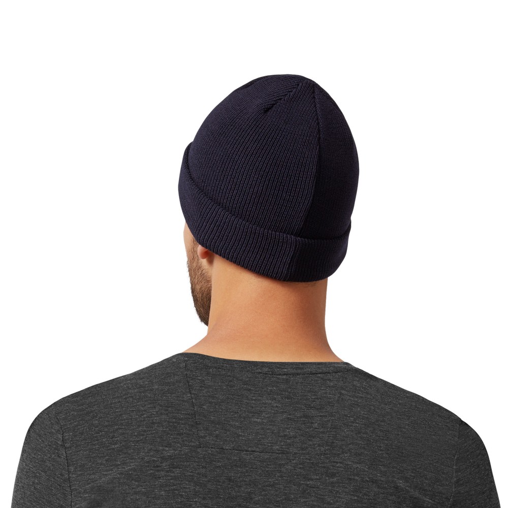 On |Men QC Merino Beanie Headwear Navy | VT13-B2IA