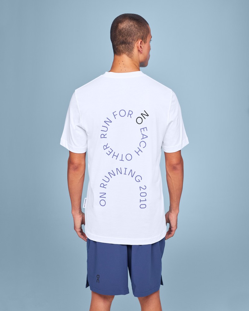 On |Men QC On-T R.F.E.O Tops and T-shirts White | QU90-B5ET