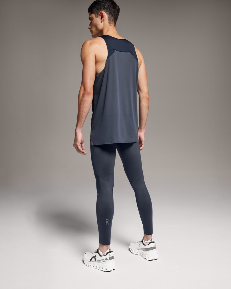 On |Men QC Performance Tights Tights & Leggings Navy | XK82-Y2UZ