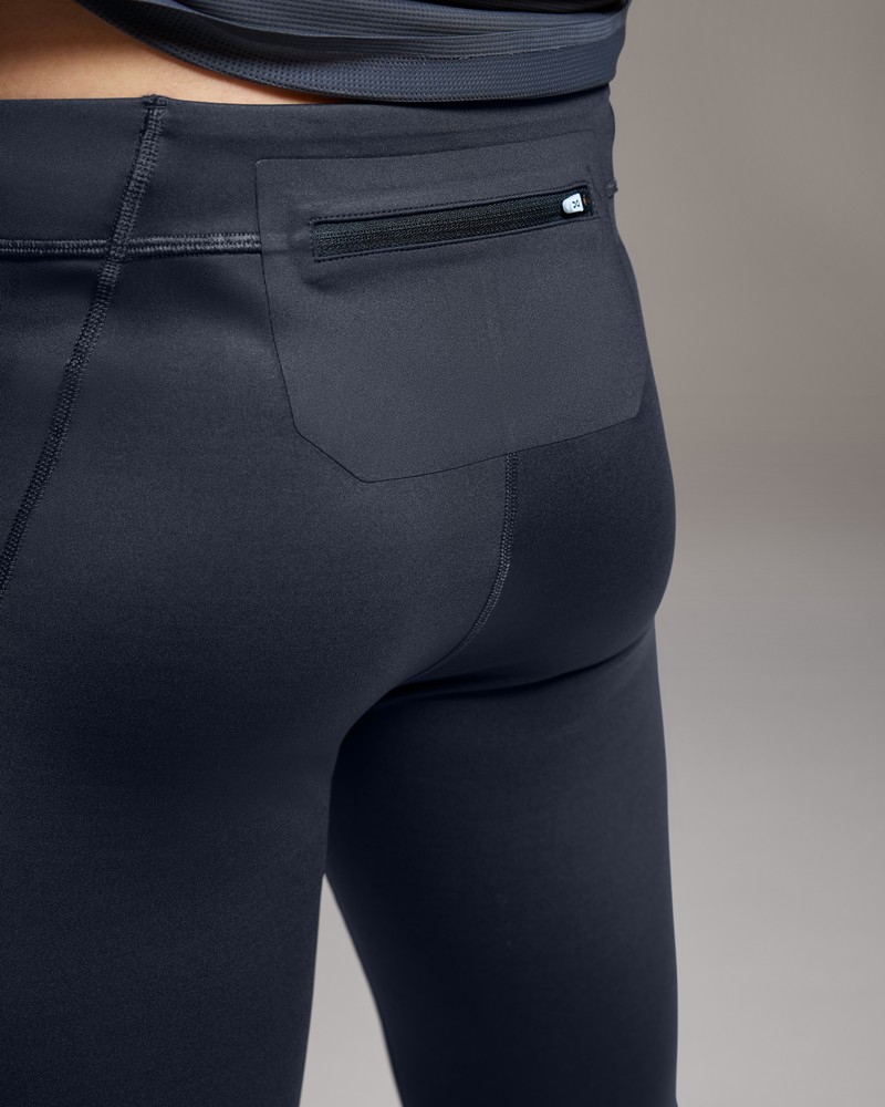 On |Men QC Performance Tights Tights & Leggings Navy | XK82-Y2UZ