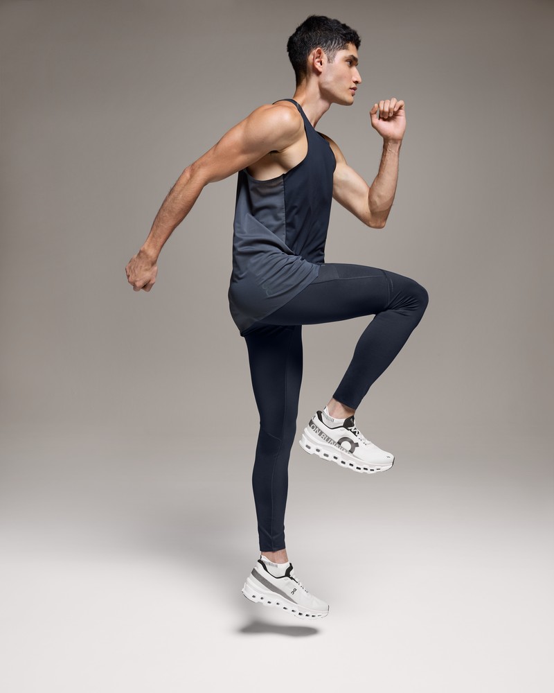 On |Men QC Performance Tights Tights & Leggings Navy | XK82-Y2UZ