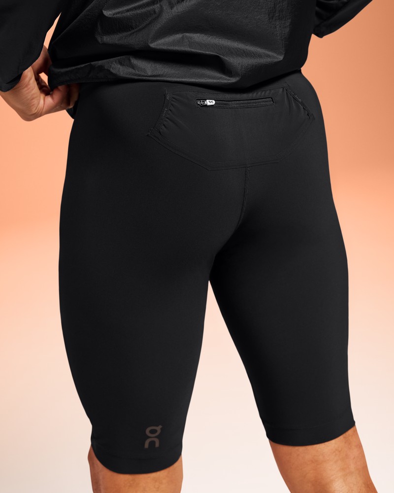 On |Men QC Race Tights Half Tights & Leggings Black | TK39-G9HL