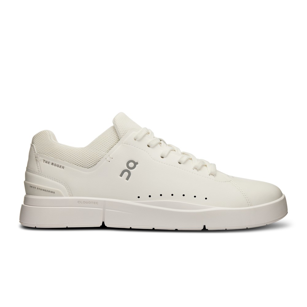 On |Men QC THE ROGER Advantage Lifestyle Shoes White / Undyed | NC86-I6QJ