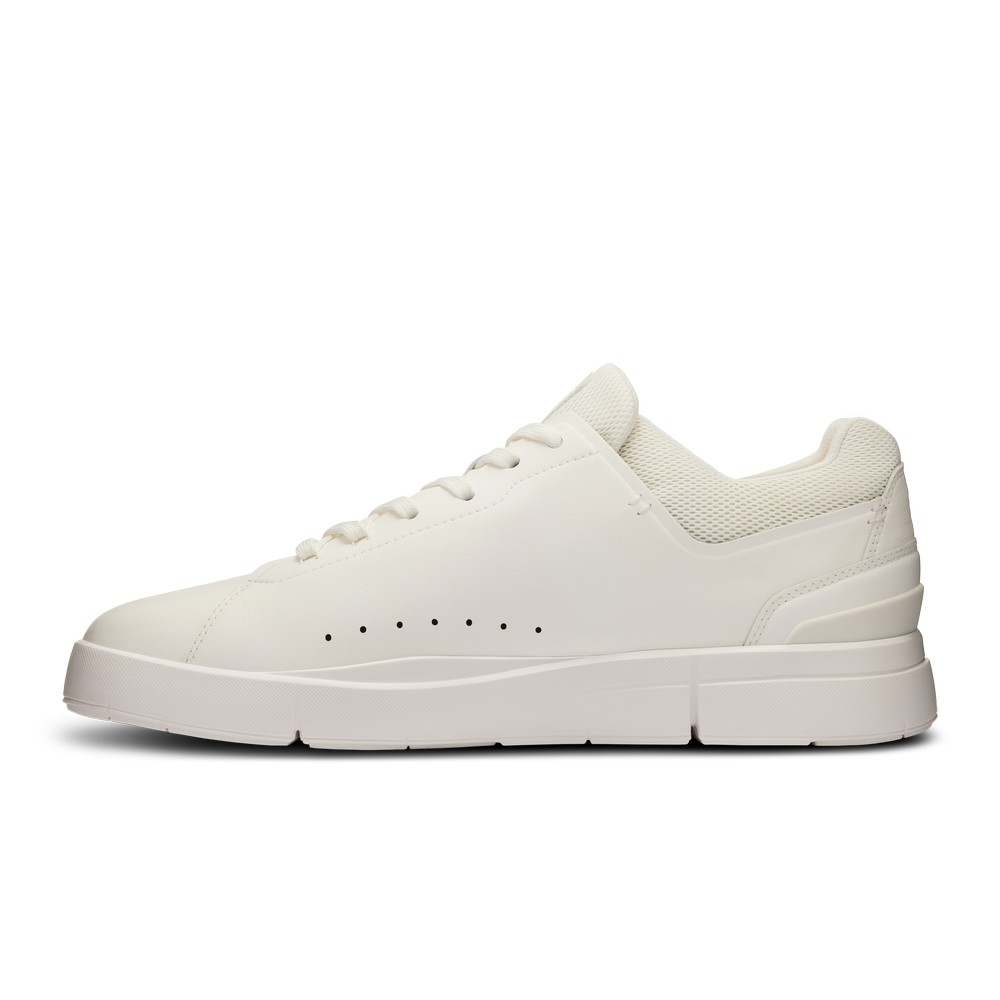 On |Men QC THE ROGER Advantage Lifestyle Shoes White / Undyed | NC86-I6QJ