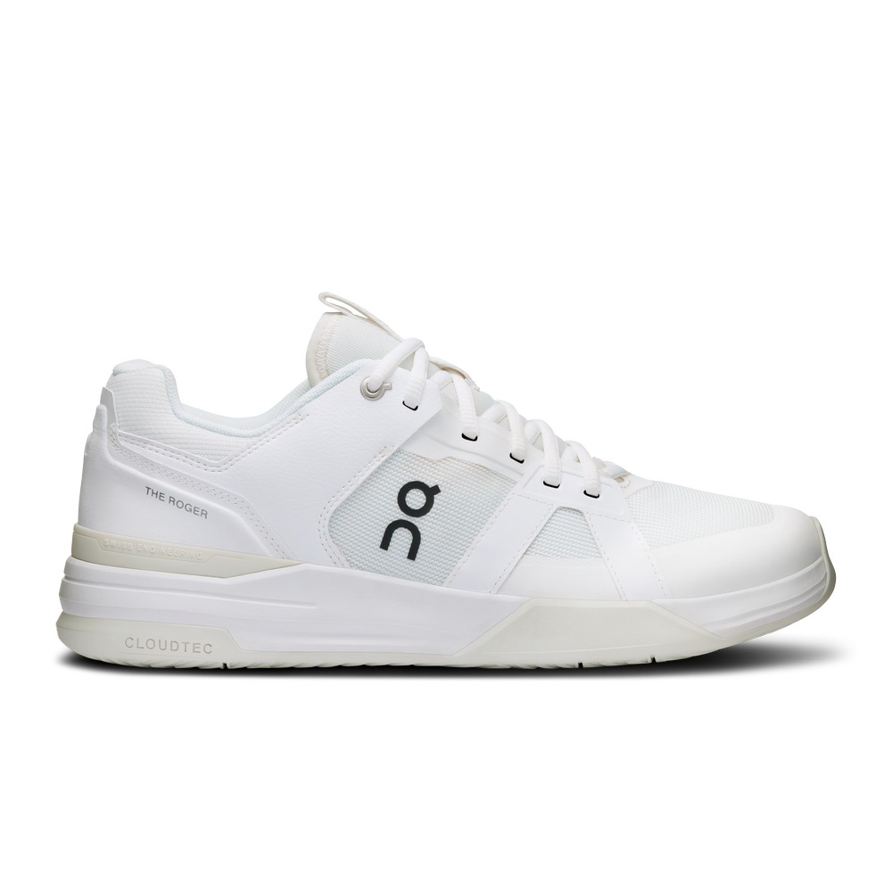 On |Men QC THE ROGER Clubhouse Pro Tennis shoes Undyed / Ice | WU80-O0FU