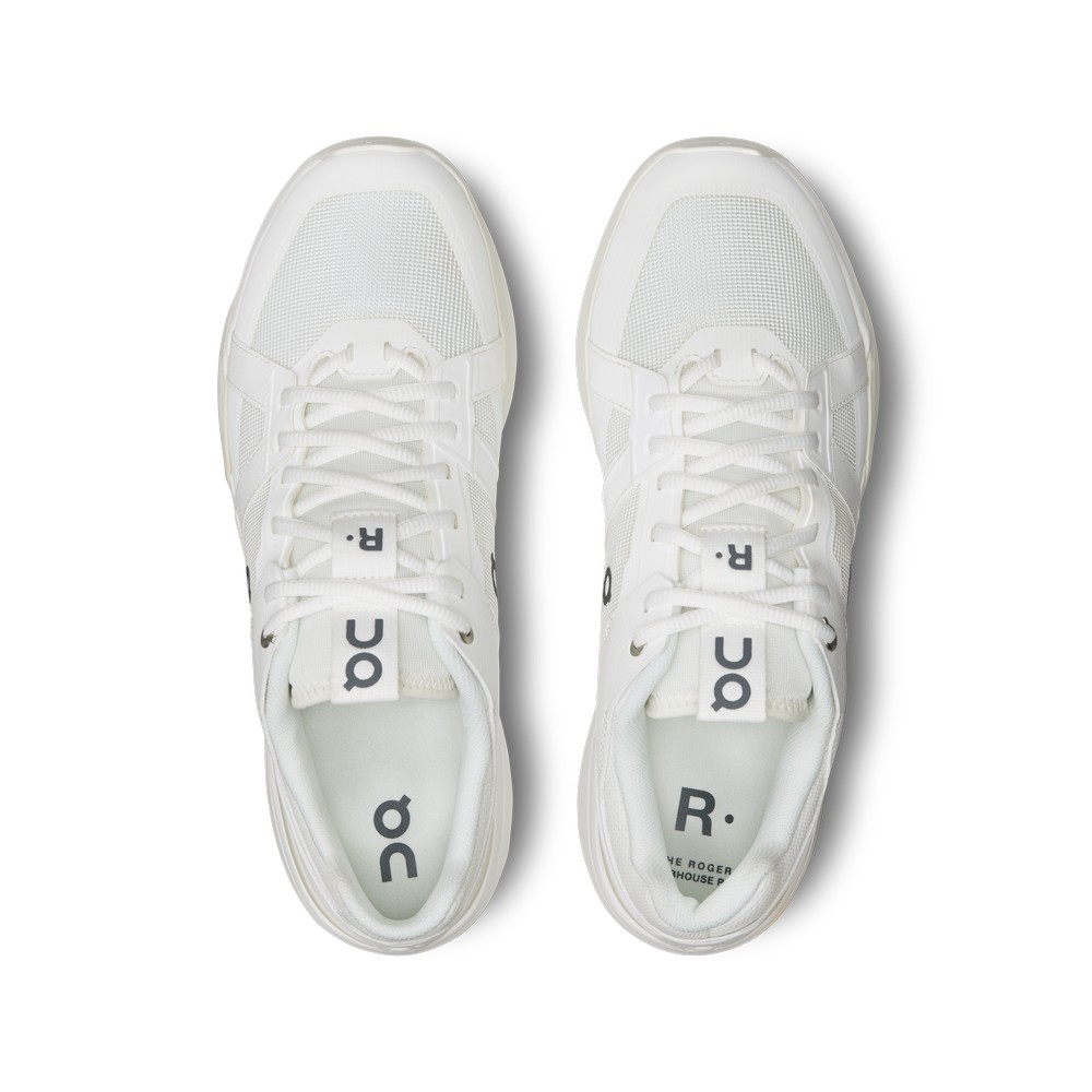 On |Men QC THE ROGER Clubhouse Pro Tennis shoes Undyed / Ice | WU80-O0FU