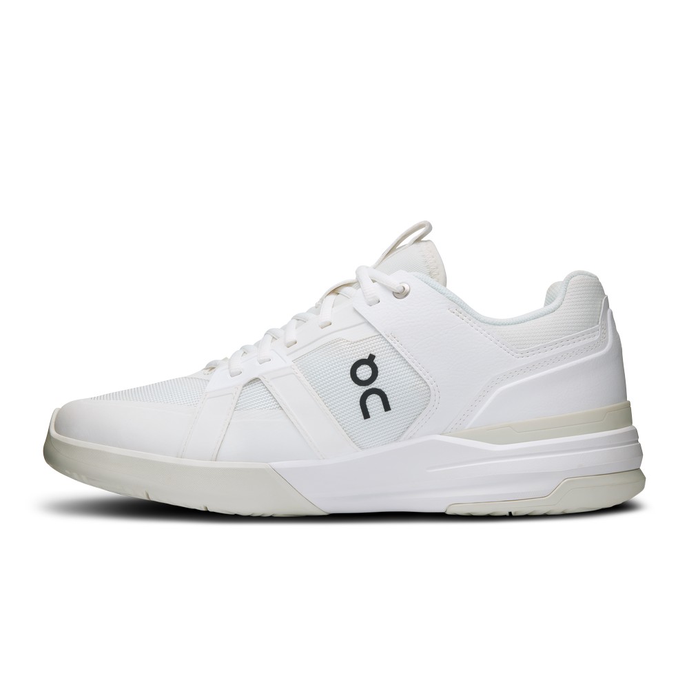 On |Men QC THE ROGER Clubhouse Pro Tennis shoes Undyed / Ice | WU80-O0FU