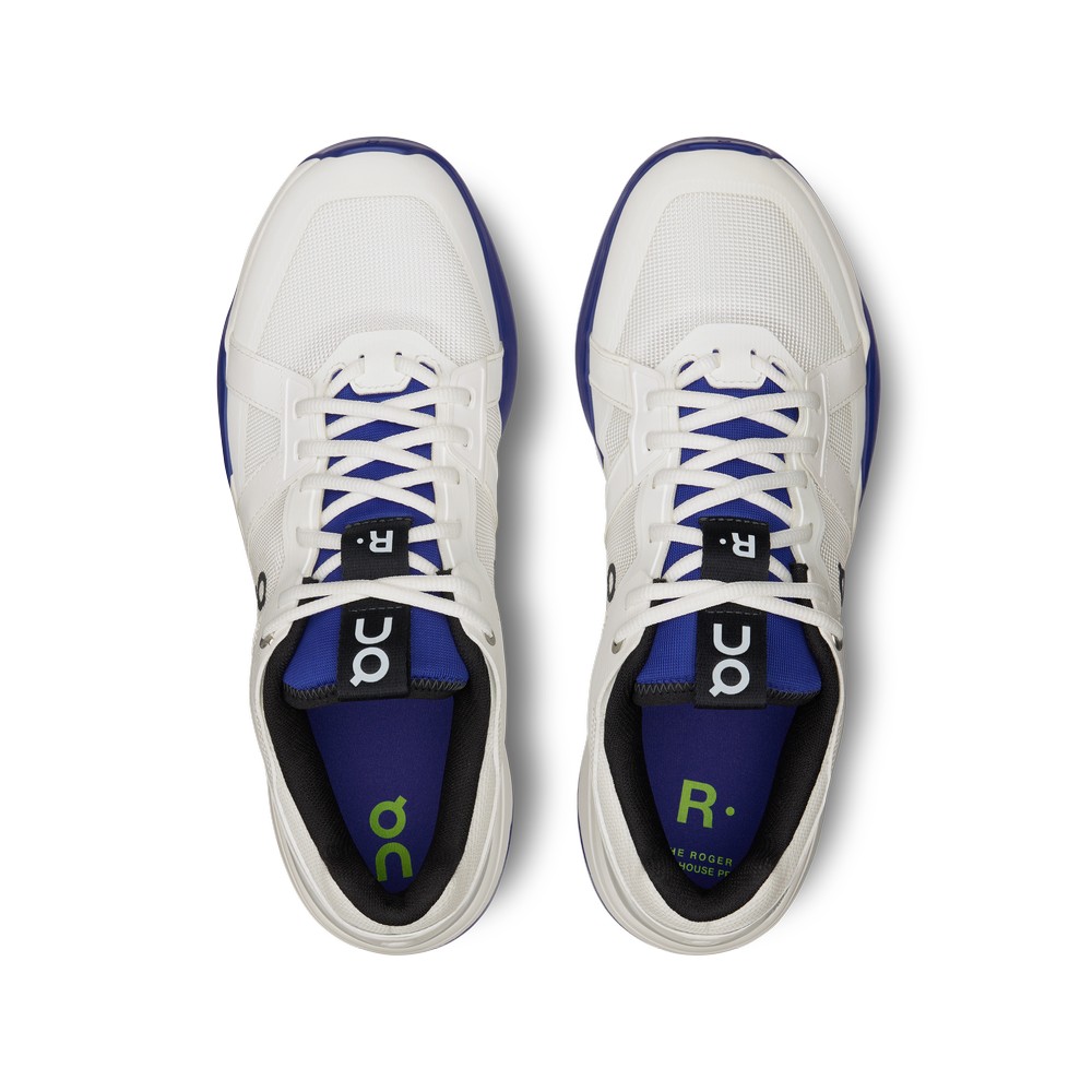 On |Men QC THE ROGER Clubhouse Pro Tennis shoes Undyed / Indigo | DL53-O2NN