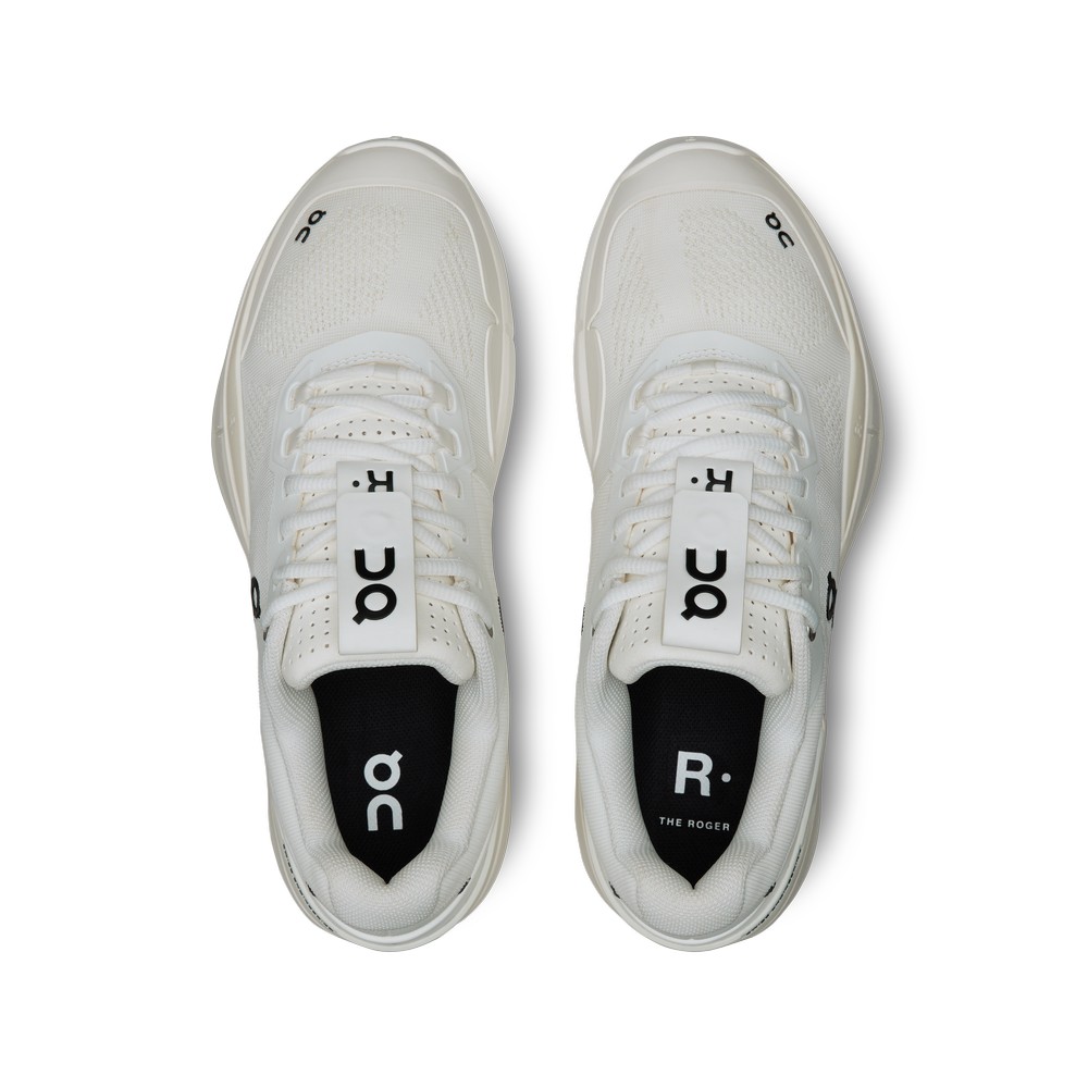 On |Men QC THE ROGER Pro Tennis shoes Undyed-White / Black | DQ24-R7MN