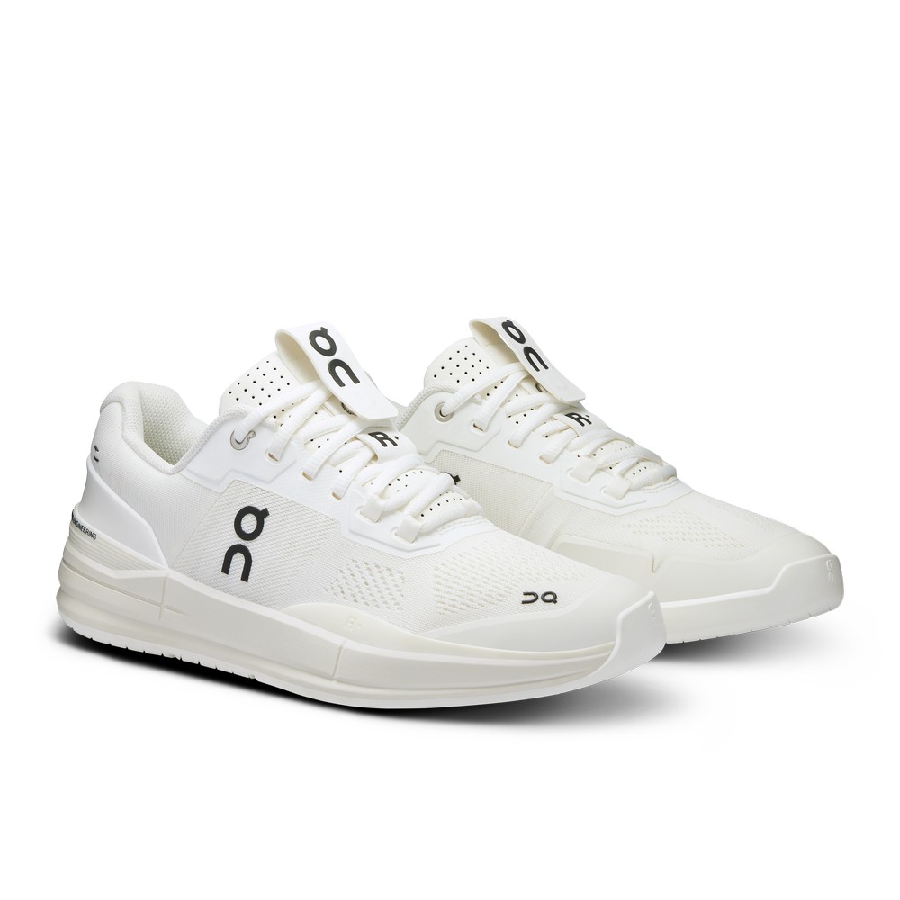 On |Men QC THE ROGER Pro Tennis shoes Undyed-White / Black | DQ24-R7MN