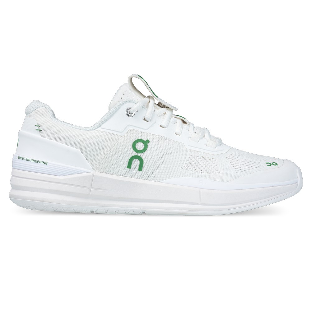 On |Men QC THE ROGER Pro Tennis shoes White / Green | WO95-V8UU