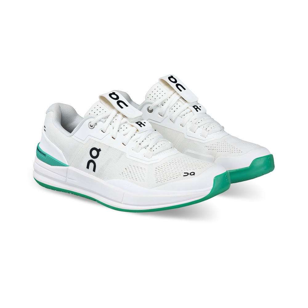 On |Men QC THE ROGER Pro Tennis shoes White / Mint | AD86-P5JD