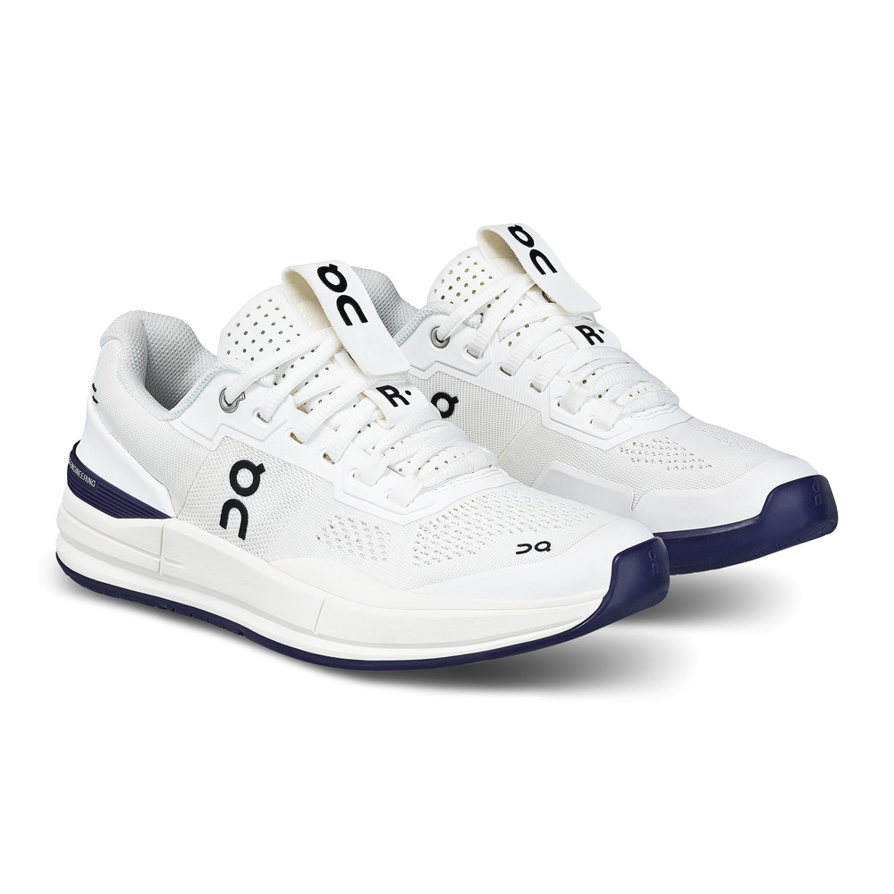 On |Men QC THE ROGER Pro Tennis shoes White / Acai | YY91-G9SI