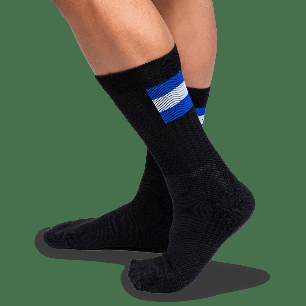 On |Men QC Tennis Sock Socks Black | Indigo | HR93-V2PU