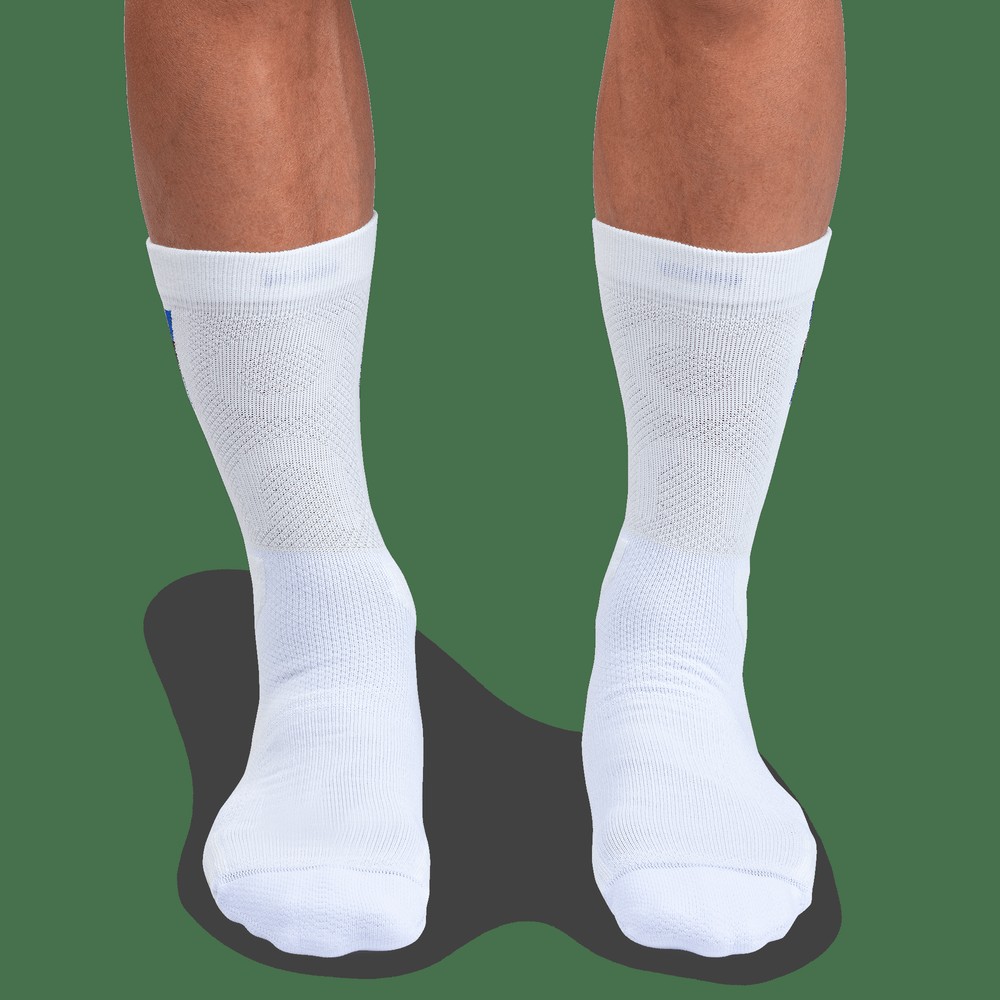 On |Men QC Tennis Sock Socks White | Indigo | MR15-R0WT