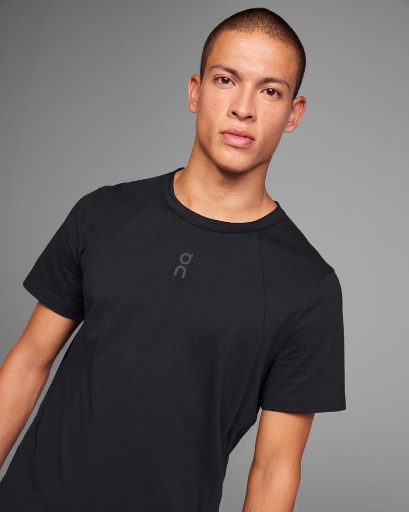 On |Men QC Trek-T Tops and T-shirts Black | RU00-S0CX