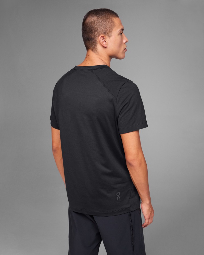 On |Men QC Trek-T Tops and T-shirts Black | RU00-S0CX