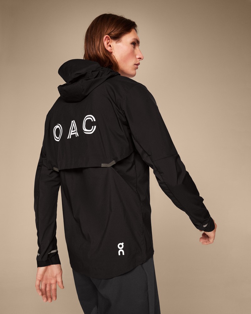 On |Men QC Weather Jacket OAC Jackets Black | LT94-Z3AO