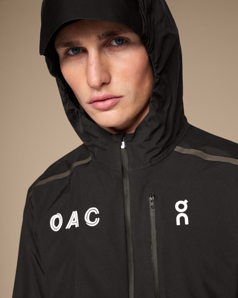 On |Men QC Weather Jacket OAC Jackets Black | LT94-Z3AO