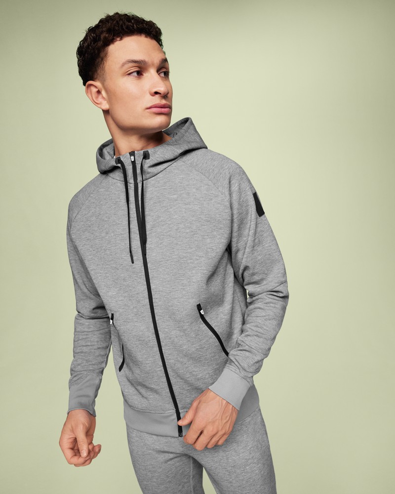 On |Men QC Zipped Hoodie Hoodies and sweatshirts Grey | OS94-V0UK