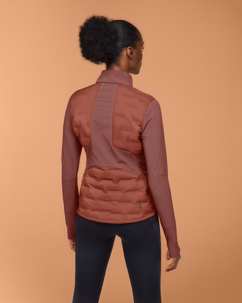 On |Women QC Climate Jacket Jackets Auburn / Ruby | HN19-S2TQ