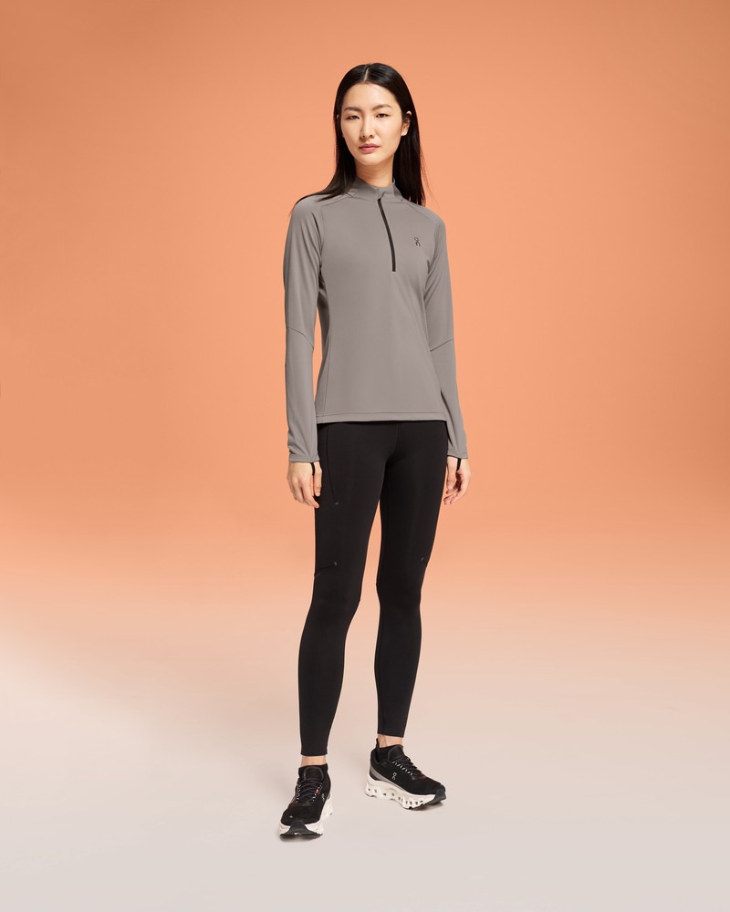 On |Women QC Climate Shirt Tops and T-shirts Cinder | KU56-Z5HD