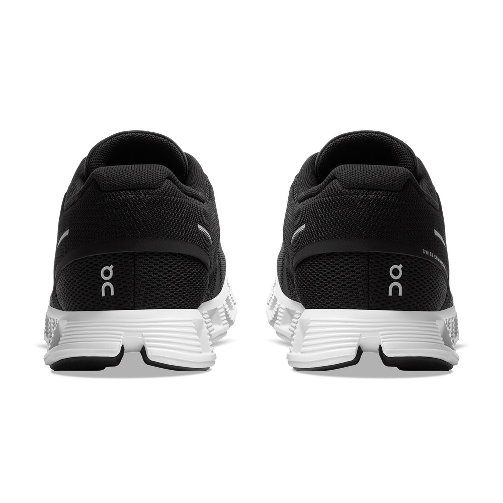 On |Women QC Cloud 5 Lifestyle Shoes Black / White | UP32-P8OH