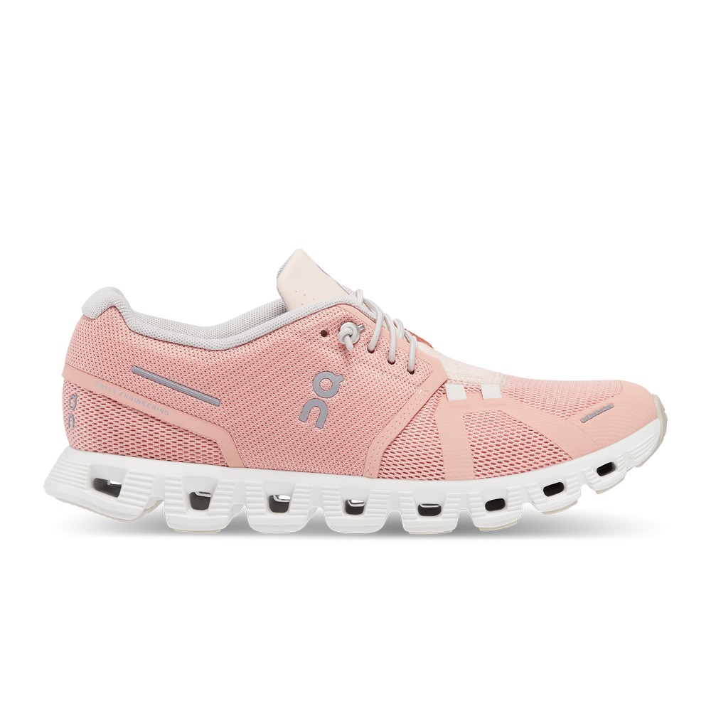 On |Women QC Cloud 5 Lifestyle Shoes Rose / Shell | KU16-M3XE