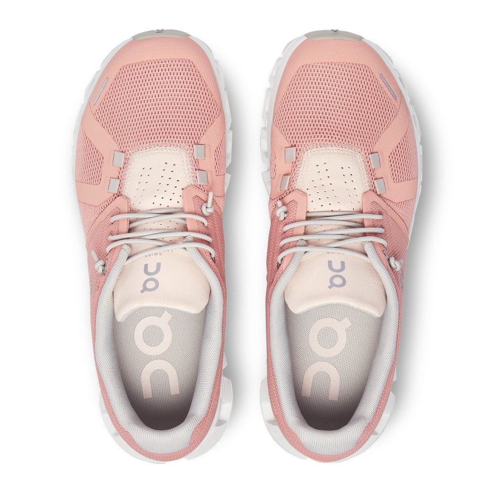 On |Women QC Cloud 5 Lifestyle Shoes Rose / Shell | KU16-M3XE