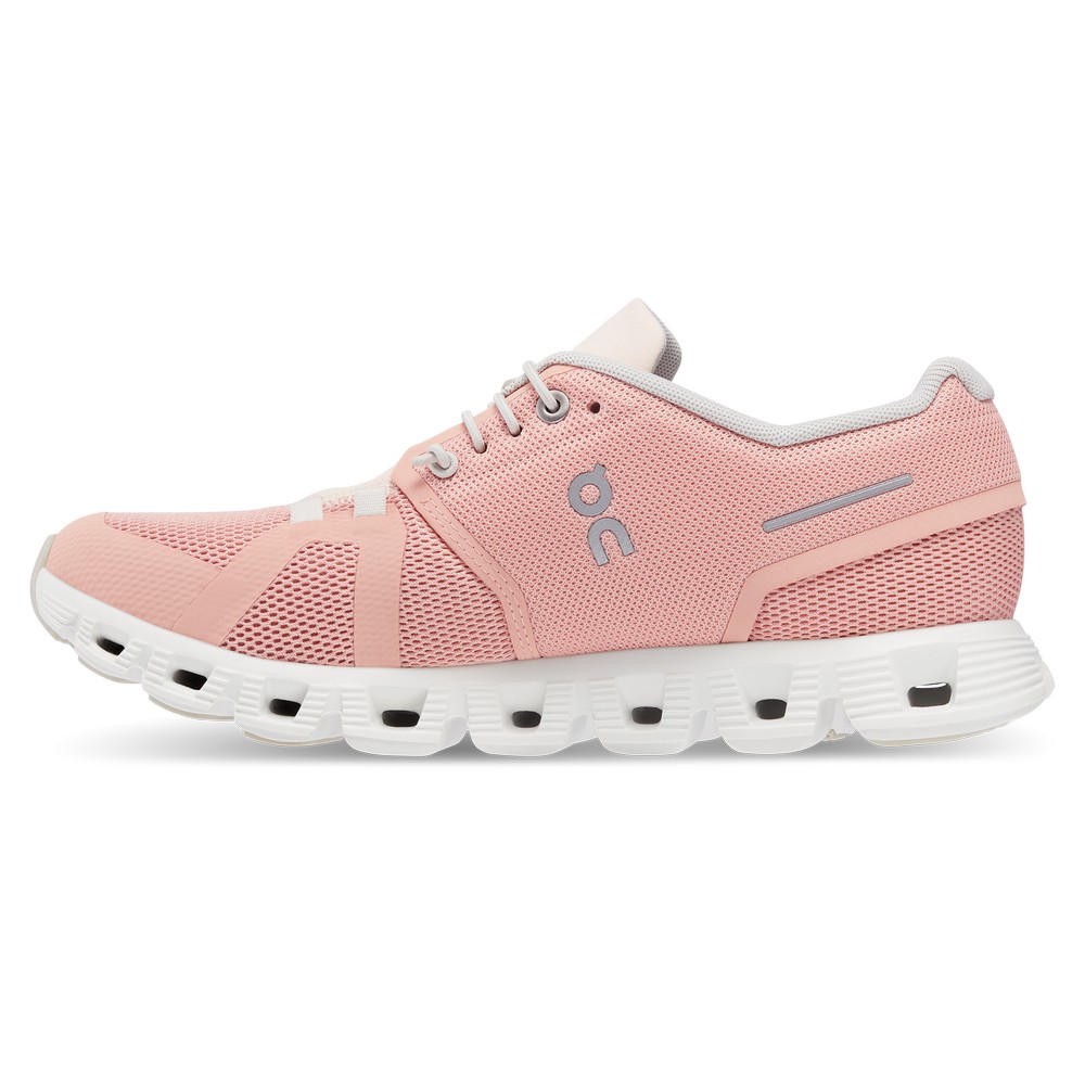 On |Women QC Cloud 5 Lifestyle Shoes Rose / Shell | KU16-M3XE