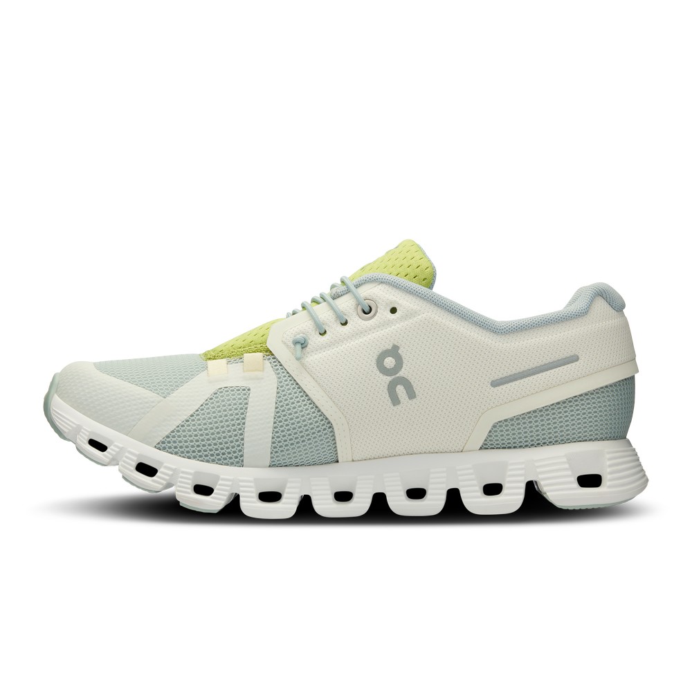 On |Women QC Cloud 5 Push Lifestyle Shoes Glacier / Zest | JP60-P3DC