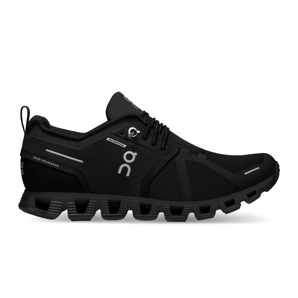 On |Women QC Cloud 5 Waterproof Lifestyle Shoes All Black | DM15-Y7NY