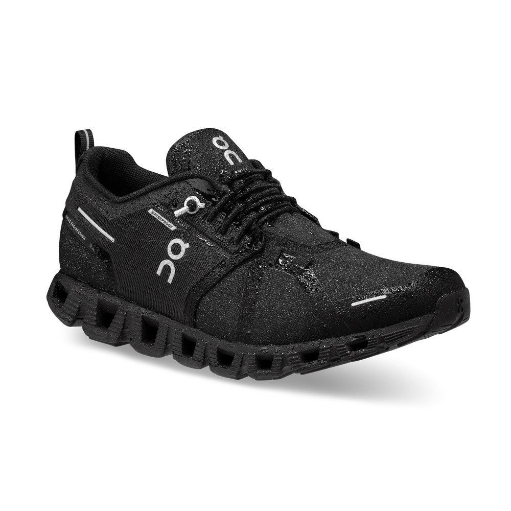 On |Women QC Cloud 5 Waterproof Lifestyle Shoes All Black | DM15-Y7NY