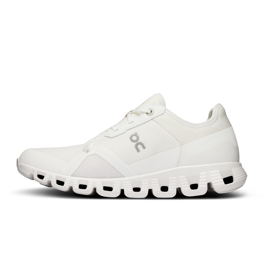 On |Women QC Cloud X 3 AD Training & GYM Shoes Undyed-White / White | NX98-X2ZY