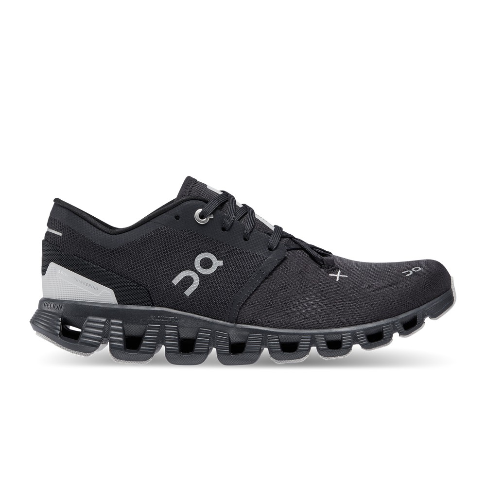 On |Women QC Cloud X 3 Training & GYM Shoes Black | EM82-D8BU