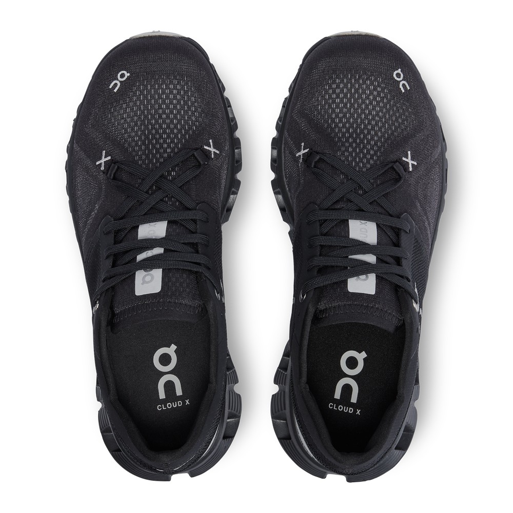 On |Women QC Cloud X 3 Training & GYM Shoes Black | EM82-D8BU