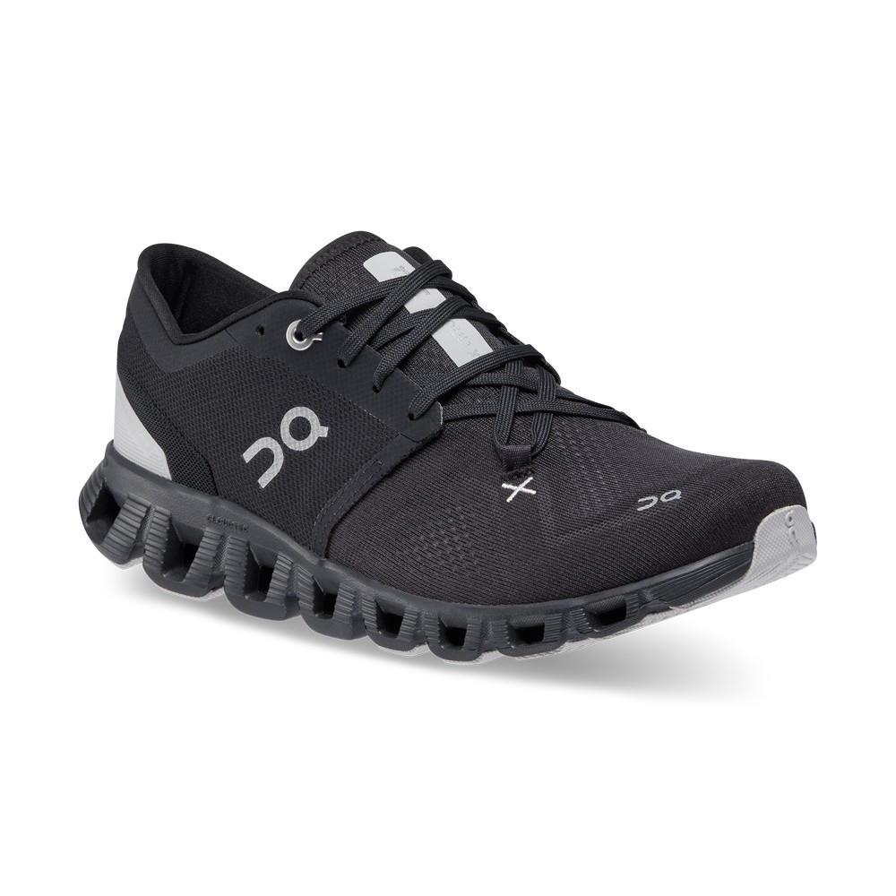 On |Women QC Cloud X 3 Training & GYM Shoes Black | EM82-D8BU