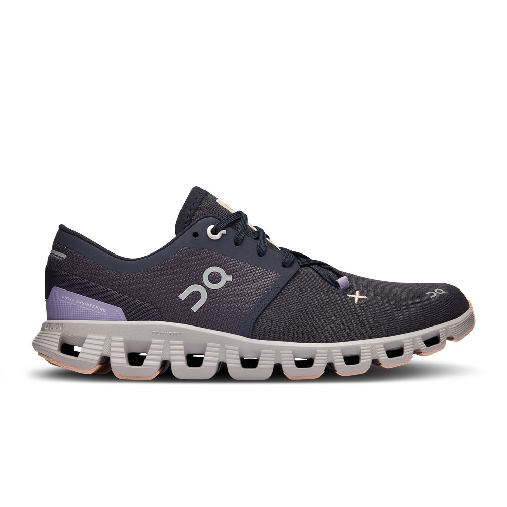 On |Women QC Cloud X 3 Training & GYM Shoes Iron / Fade | MC27-O6FO