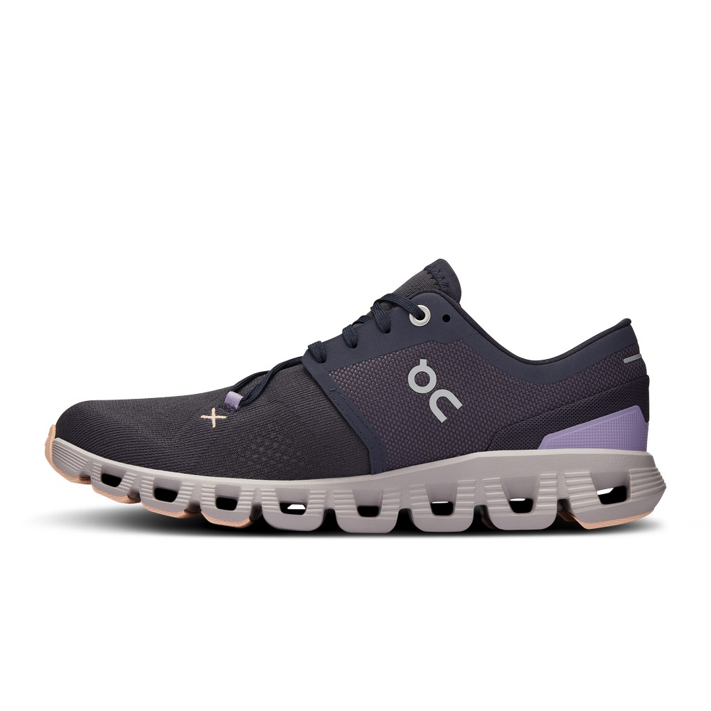 On |Women QC Cloud X 3 Training & GYM Shoes Iron / Fade | MC27-O6FO